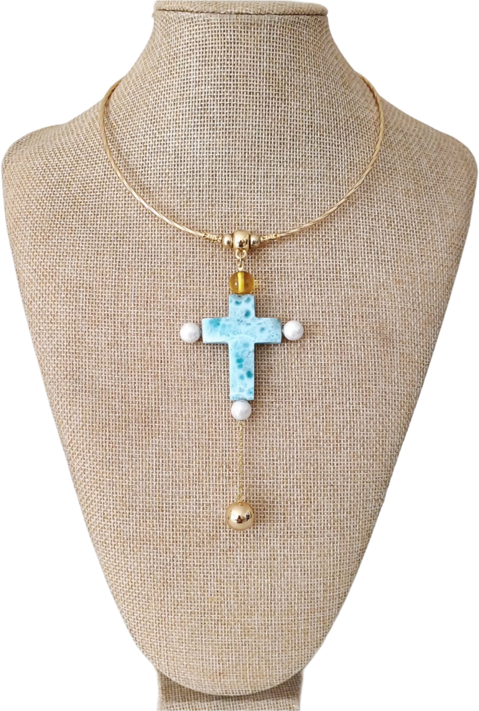 Cruz Ambarimar con Perlas