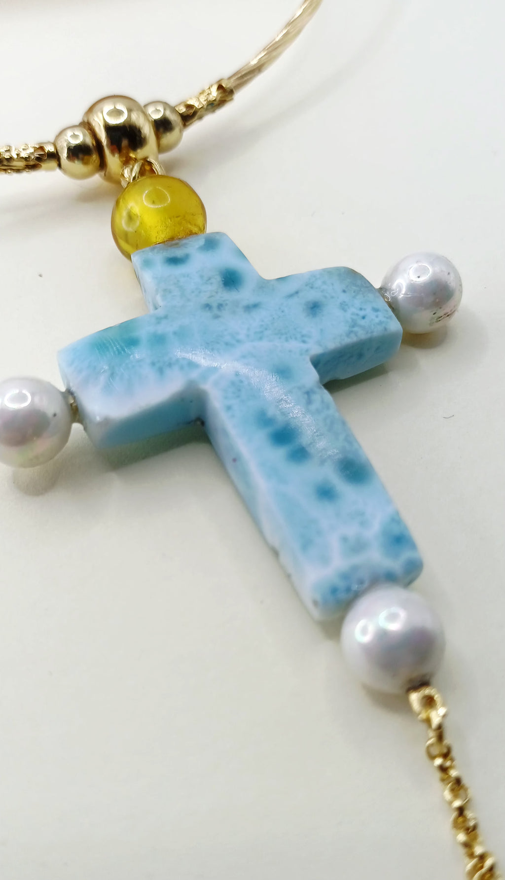 Cruz Ambarimar con Perlas