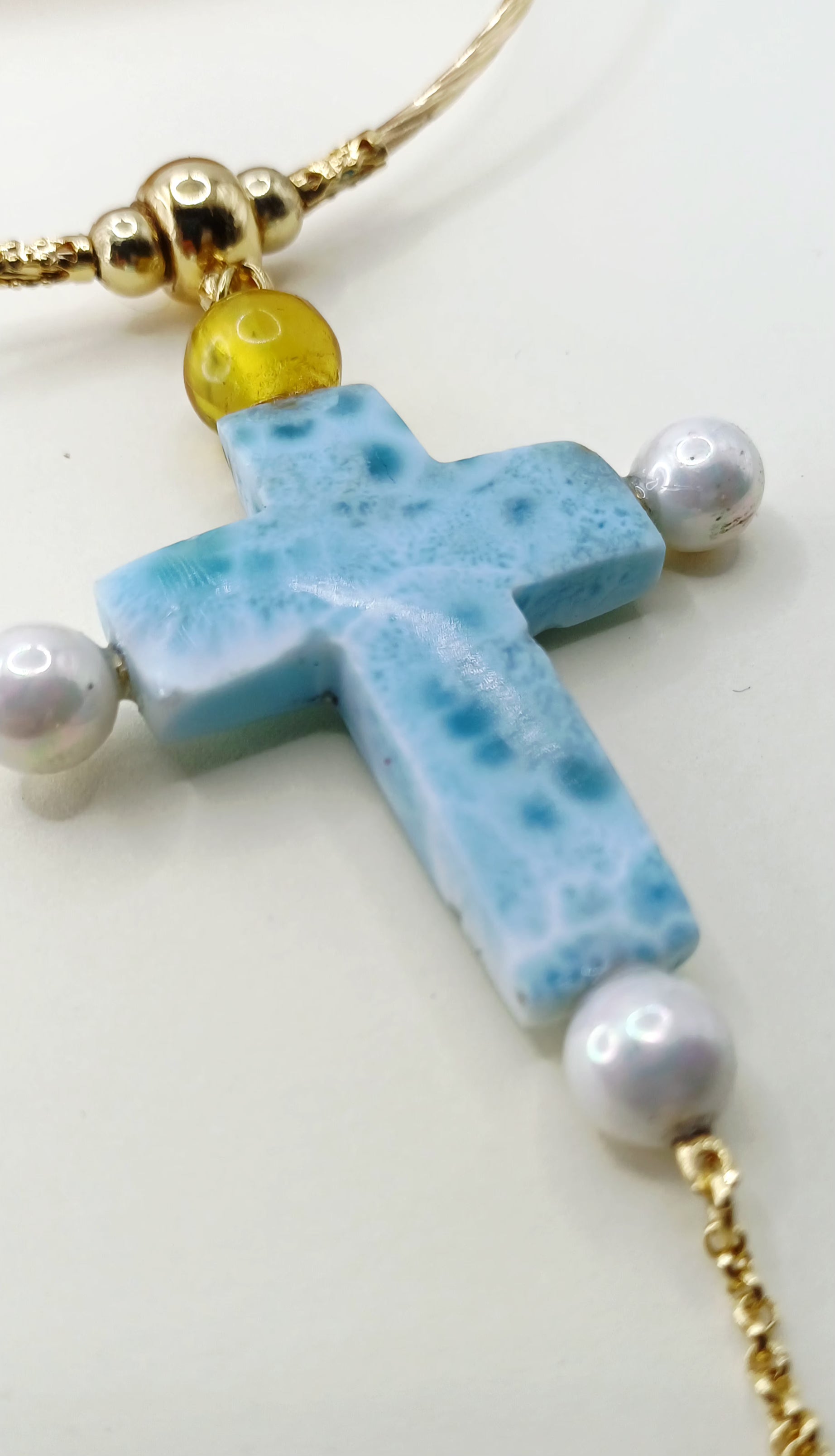 Cruz Ambarimar con Perlas